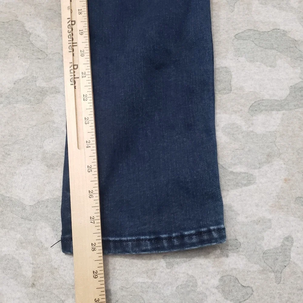Prana Jeans Womens 8/29 Blue Pockets Denim‎ Dark Wash Straight